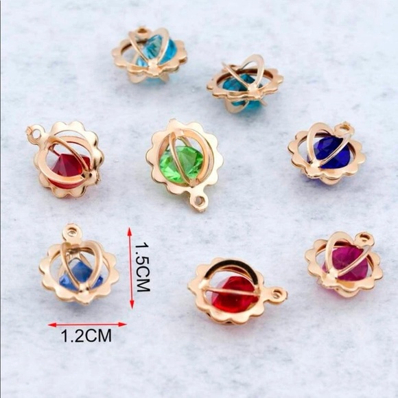 (dark Blue) Flower Design DIY Pendent - Picture 3 of 8